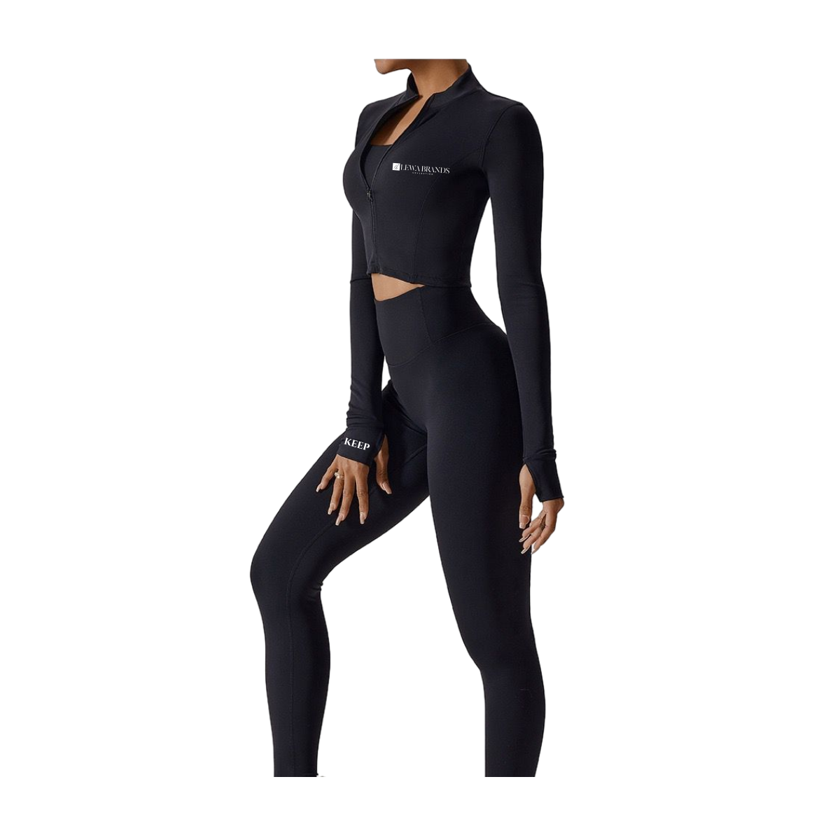 LewaFIT Midnight Black Long Set