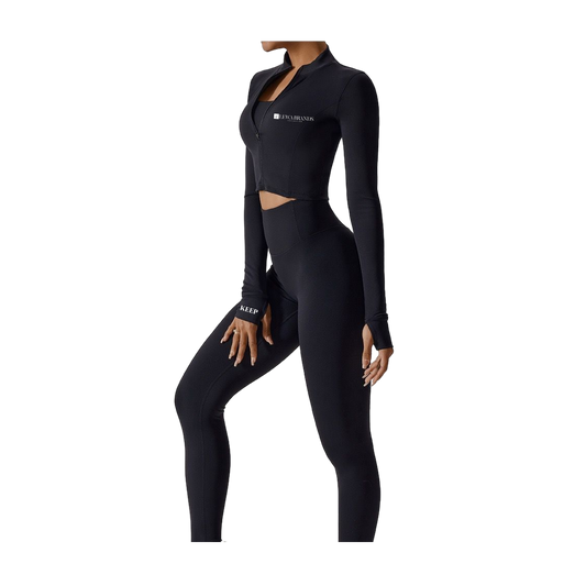 LewaFIT Midnight Black Long Set